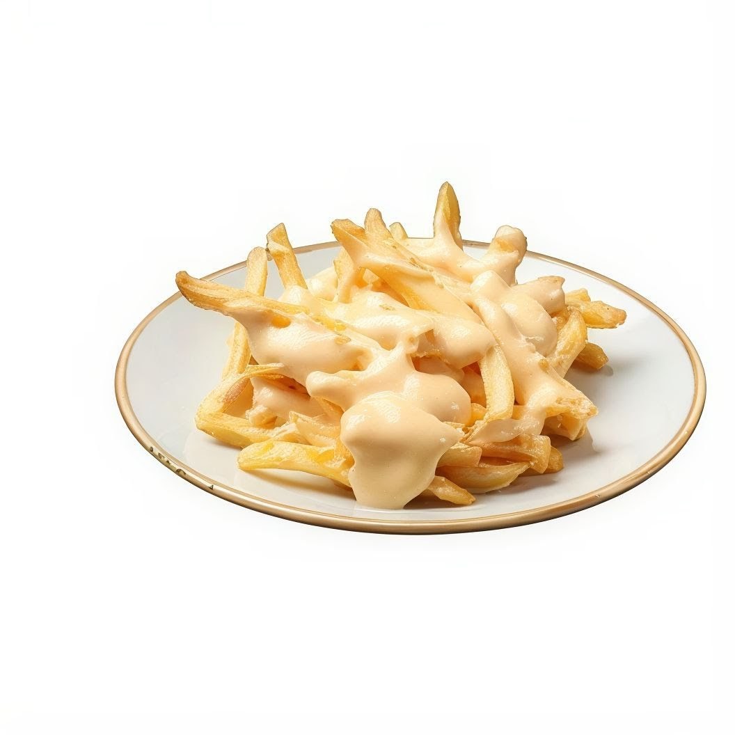 Patatas fritas crujientes con alioli casero.