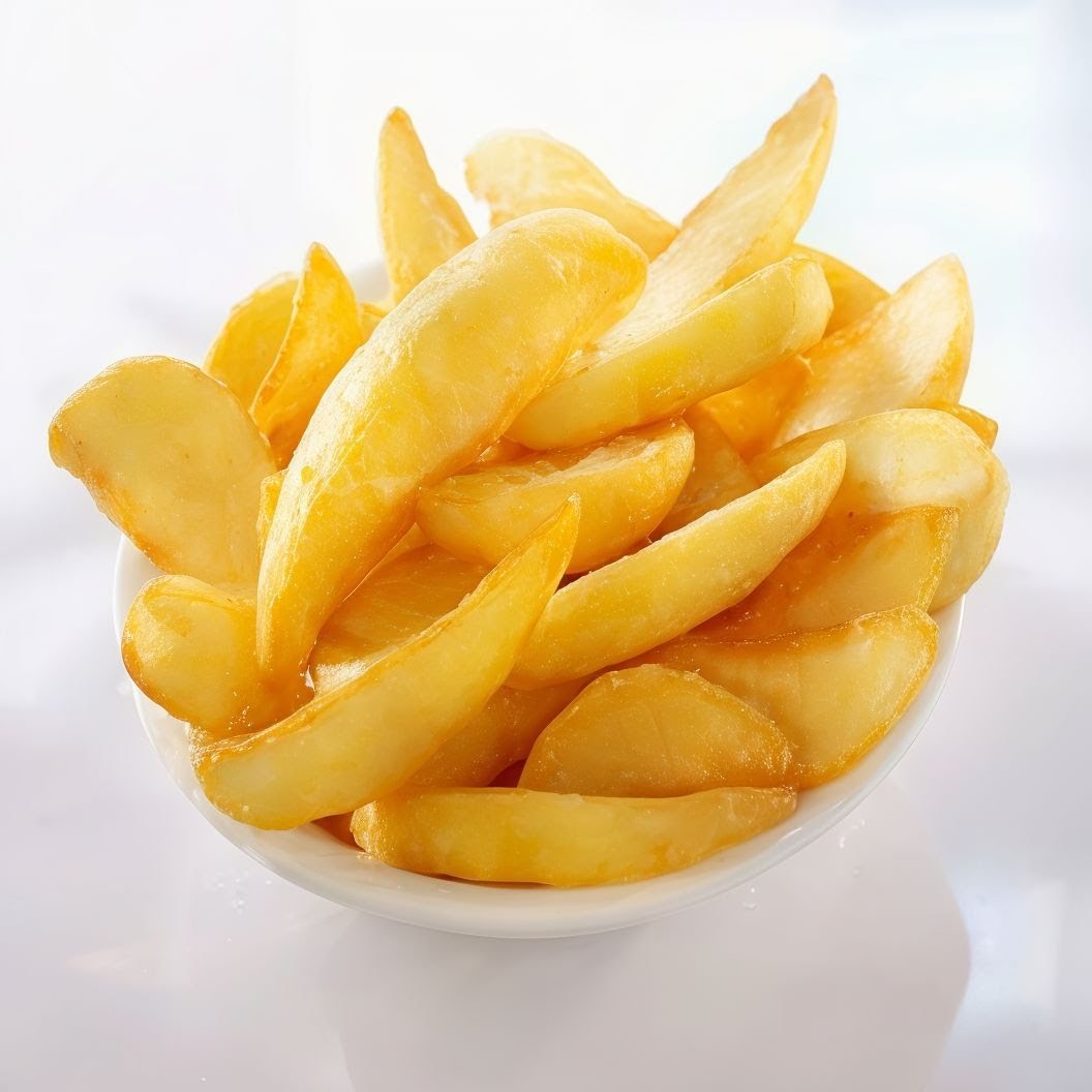 Patatas rústicas crujientes sazonadas al estilo tradicional.